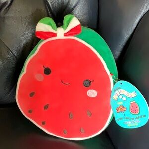 Squishmallows Wanda 7” Watermelon Mexico Flag Bow Toy Drops Exclusive NWT